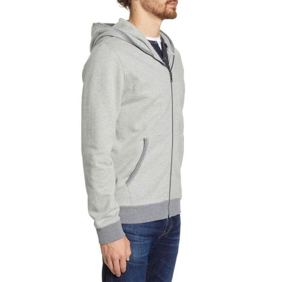 1901 Gray full zip Hooded Sweatshirt NWT 2XL - Picture 6 of 6